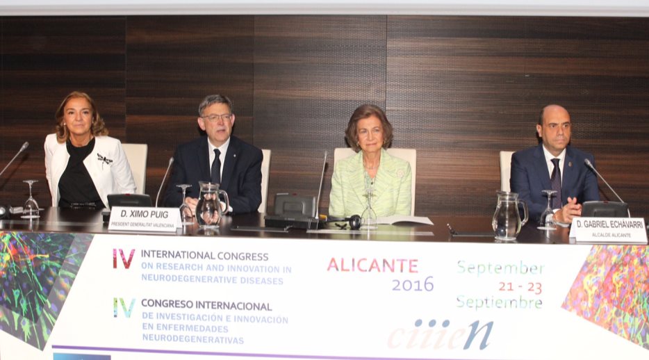 Su Majestad la Reina Doña Sofía preside e IV Congreso Internacional de Investigación e Innovación en Enfermedades Neurodegenerativas