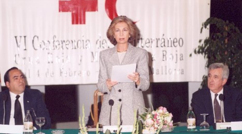 Su Majestad la Reina durante el Acto de Clausura