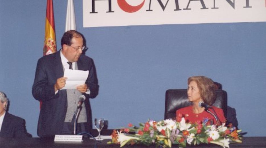 Su Majestad la Reina durante la entrega de Premios