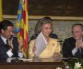 S.M. la Reina, tras el discurso de clausura del Encuentro Iberoamericano sobre Prevención de Drogodependencias