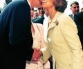 El presidente de México saluda a S.M. la Reina durante la Reunión Regional de Consejos de América Latina y el Caribe de la Cumbre del Microcrédito