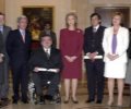 S.M. la Reina, tras el acto de entrega de los Premios Reina Sofía de Rehabilitación y de Integración