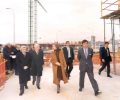 Su Majestad la Reina visita las obras del Centro de Atención para Enfermos de Alzheimer.
