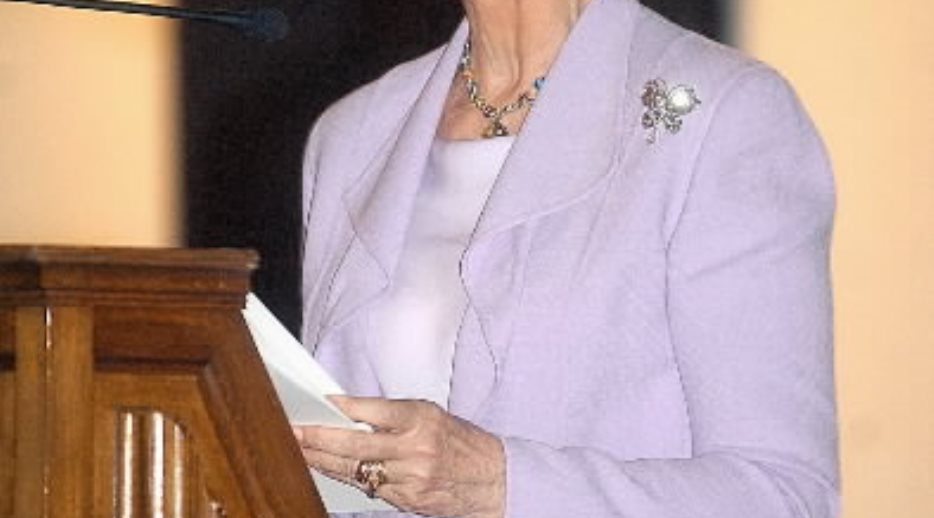 Doña Sofía durante el discurso pronunciado con motivo del Día Mundial de la Cruz Roja y la Media Luna Roja