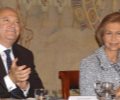La Reina, con el ministro de Asuntos Exteriores y de Cooperación