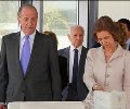 Los Reyes, durante la inauguración del Centro Alzheimer de Vallecas