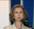 Su Majestad la Reina durante su intervención