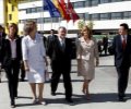 Doña Sofía, a su llegada