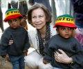 Doña Sofía, durante su visita al Centro de Salud Entoto 1 de Addis Abeba