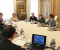 Doña Sofía durante la aprobación del plan 