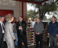 La Reina conversa con los voluntarios que colaboran con Banco de Alimentos