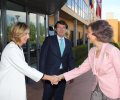 Su Majestad la Reina Doña Sofía recibe el saludo de la Consejera de Familia e Igualdad de Oportunidades de la Junta de Castilla y León, Alicia Garc...