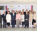 Su Majestad la Reina Doña Sofía junto a los ponentes y las autoridades presentes en la inauguración del IV simposio internacional 