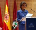 Su Majestad la Reina Doña Sofía durante su intervención 