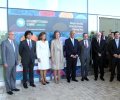 Su Majestad la Reina Doña Sofía junto a las autoridades y miembros del patronato de la Fundación Champalimaud