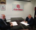 El acuerdo suscrito por el Presidente de Cáritas Española, Manuel Ramón Bretón, y el Vocal Secretario de la Fundación Reina Sofía, José Luis Nogueira