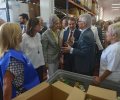 Su Majestad la Reina Doña Sofía durante su visita a las instalaciones