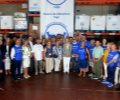 Su Majestad la Reina Doña Sofía con los voluntarios del Banco de Alimentos de Vigo