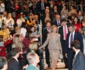 Doña Sofía accede al Auditorio Carlos Saura 