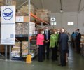 Doña Sofía se interesa por la organización y funcionamiento del Banco de Alimentos de Toledo