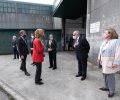 Su Majestad la Reina Doña Sofía durante la visita a las instalaciones del Banco de Alimentos de A Coruña