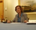 Su Majestad la Reina Doña Sofía preside la videoconferencia con la Fundación Cien con motivo del Día Mundial del ELA