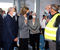 Su Majestad la Reina Doña Sofía durante la visita a la Fundación Banco de Alimentos de Granada