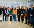 Doña Sofía durante su visita a las instalaciones del Banco de Alimentos de Tenerife en La Palma