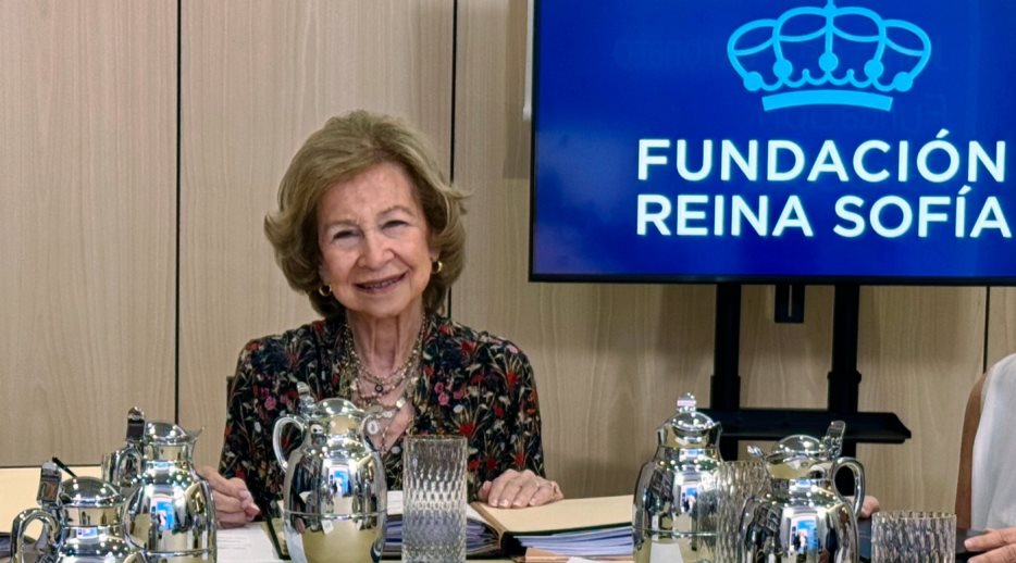 Su Majestad la Reina Doña Sofía durante la reunión del Patronato de la Fundación Reina Sofía