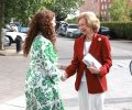 Su Majestad la Reina Doña Sofía recibe el saludo de la secretaria general de Investigación, Eva Ortega