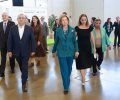 Su Majestad la Reina Doña Sofía a su llegada al Recinto Ferial de Ibiza
