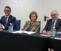 Doña Sofía durante la reunión con representantes de la Federación Española de Bancos de Alimentos (FESBAL) y del Banco de Alimentos de Mallorca, au...